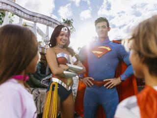 Warner Bros. Movie World Wonder Woman and Superman